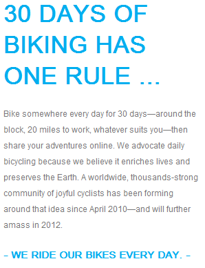30 Days of Biking April 2013: Final Report