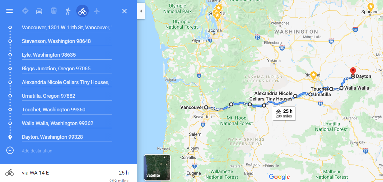 Seattle to Spokane Train + Bike Tour Concept: Do I Want to Ride This?
